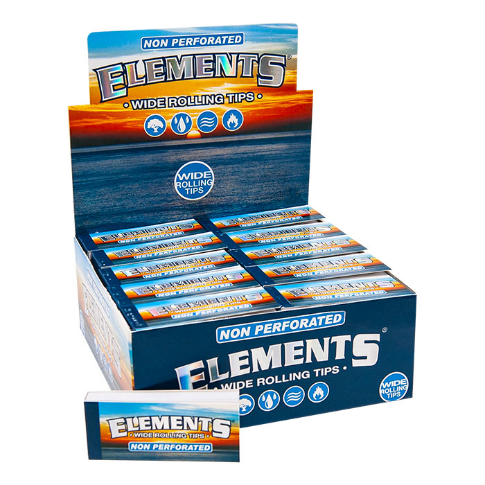 Elements non perforated wide rolling tips 50 per box