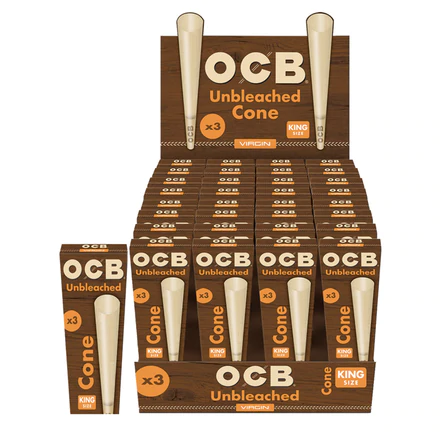 OCB Non Bleached Large Cones