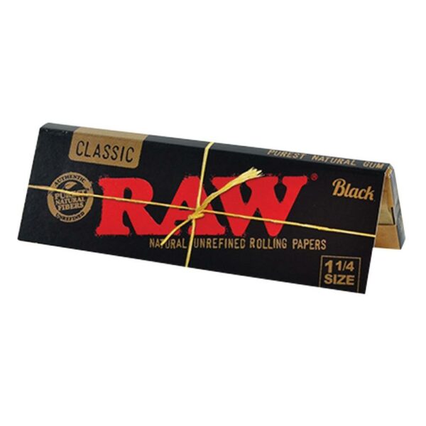 Raw Classic Black Rolling Papers 1 1:4 - Raw Classic Black Rolling Papers 1 1:4